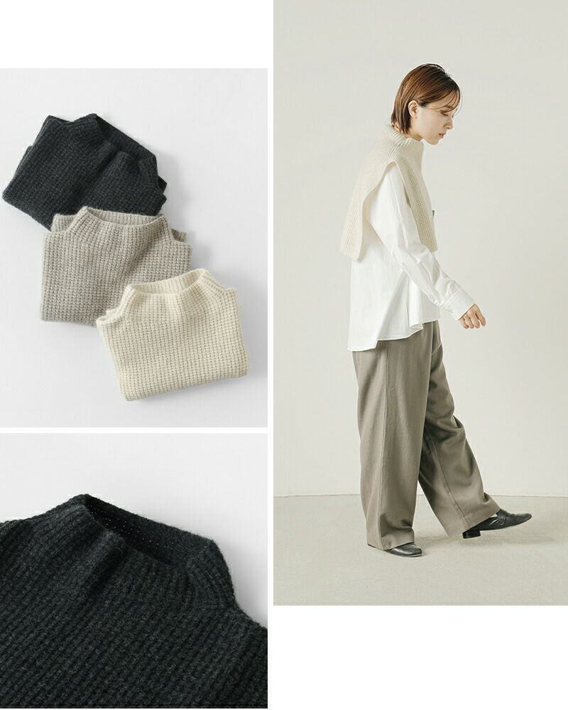 evam eva エヴァムエヴァ ウール フォックス スヌード e243g203-mn