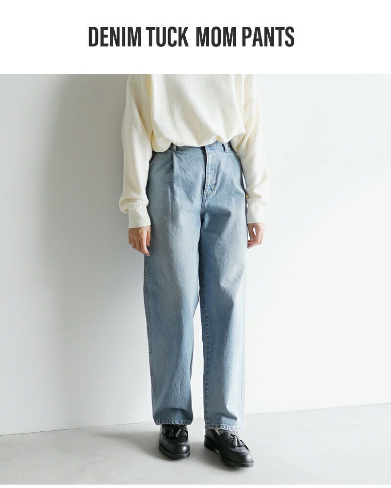 40%OFF】Johnbull ジョンブル デニム タック マム パンツ jl251p02-yo