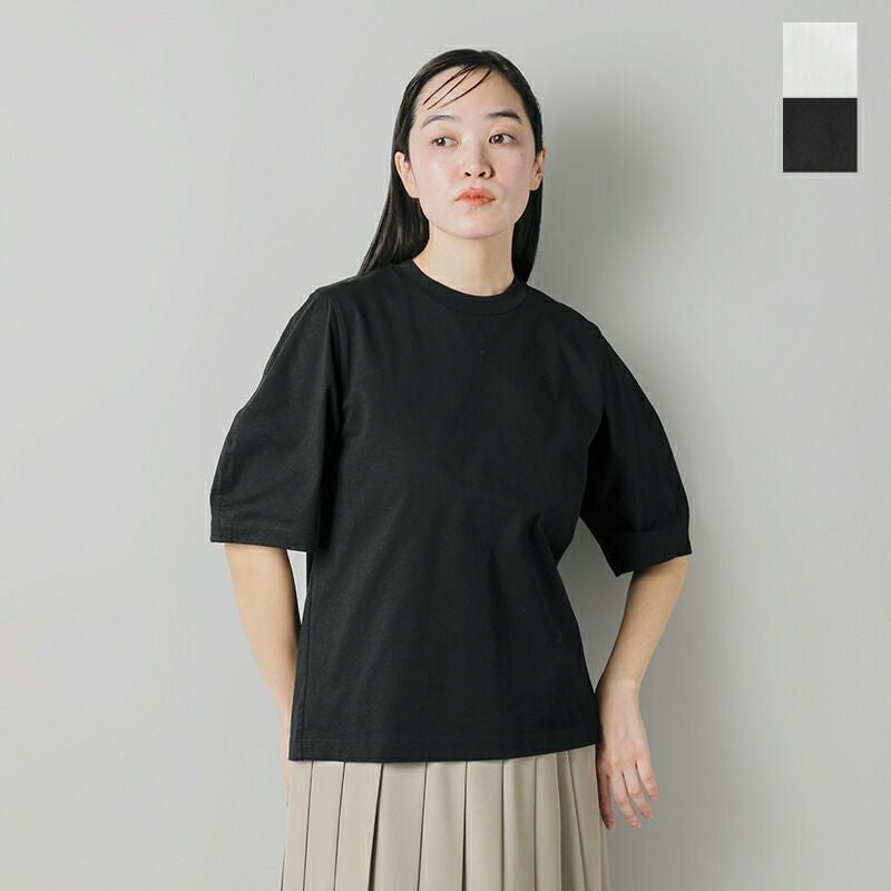 LOEFF ロエフ オーガニックコットン 天竺 クレセント スリーブ プル