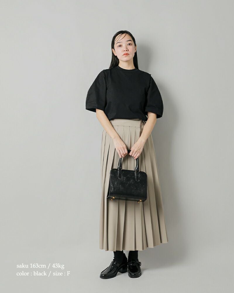 LOEFF ロエフ オーガニックコットン 天竺 クレセント スリーブ プル