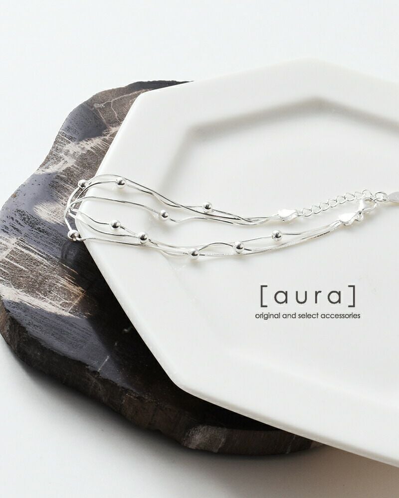 クーポン対象】aura オーラ シルバー925 トリプルドット スネーク