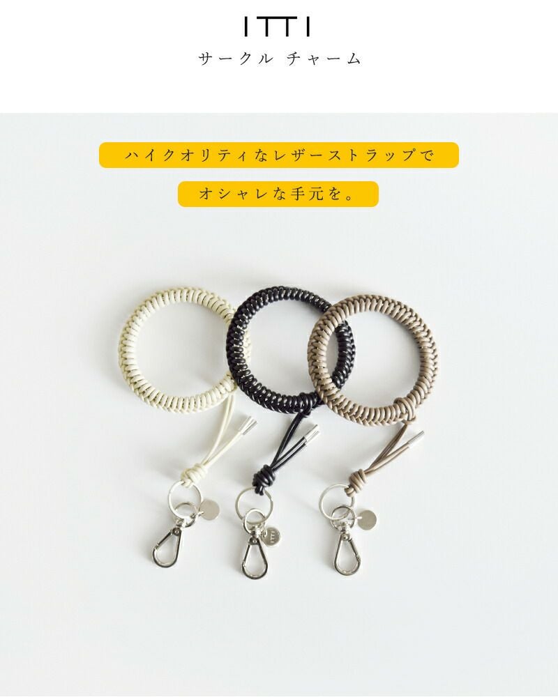 iTTi イッチ　CRISTY KNOT WRIST CIRCLE CHARM CRISTY KNOT WRIST CIRCLE CHARM / RAPTO JP｜レザーリストストラップ