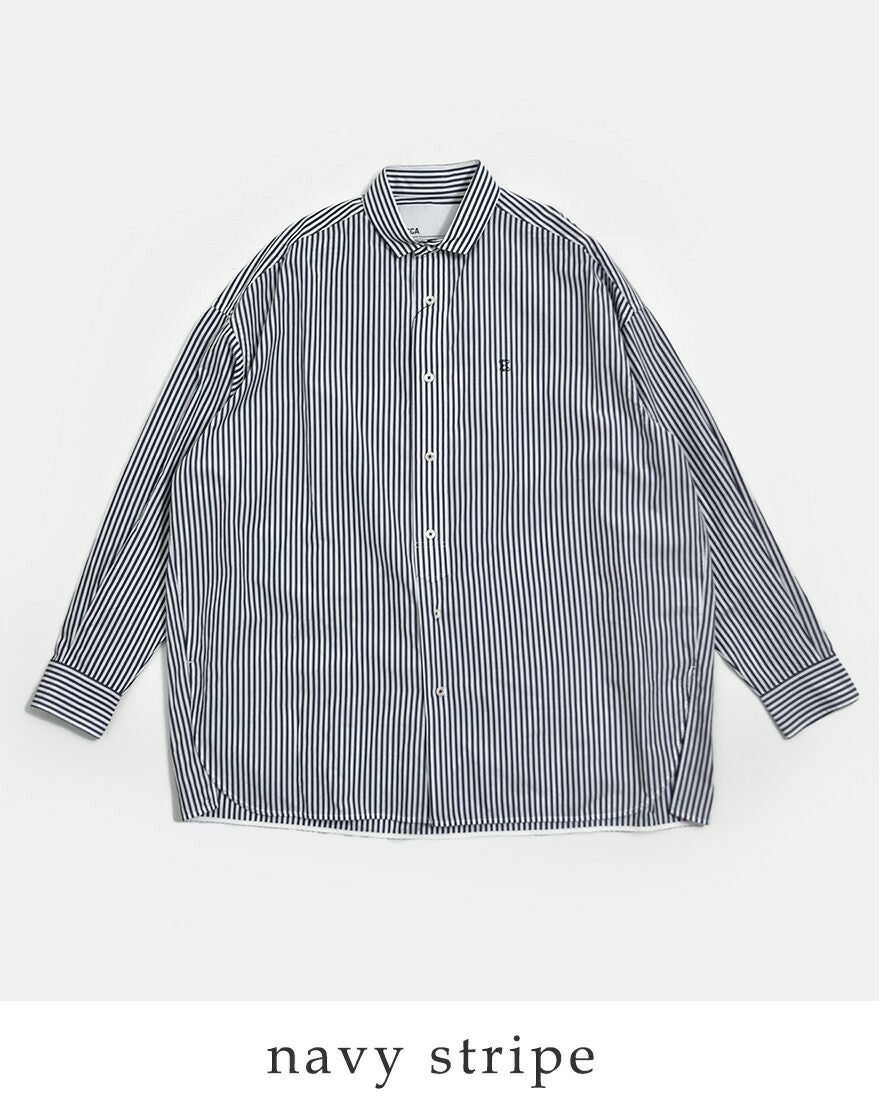 TICCA ティッカ コットン スクエア ビッグ シャツ uni tbfs-012