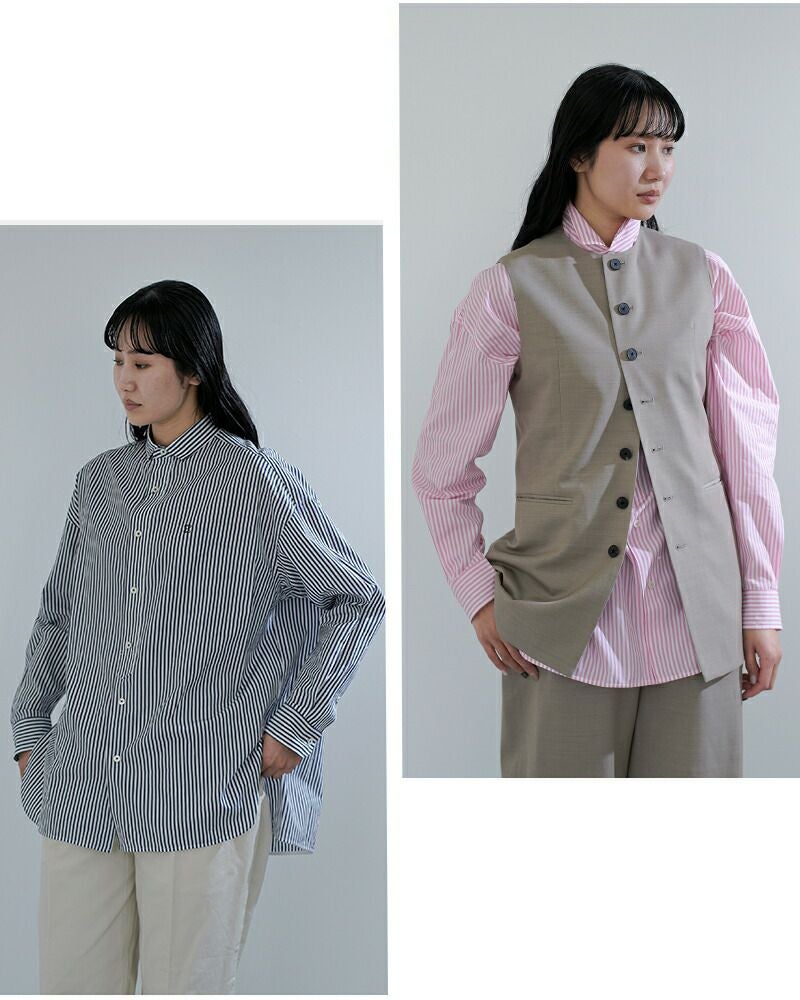 TICCA ティッカ コットン スクエア ビッグ シャツ uni tbfs-012