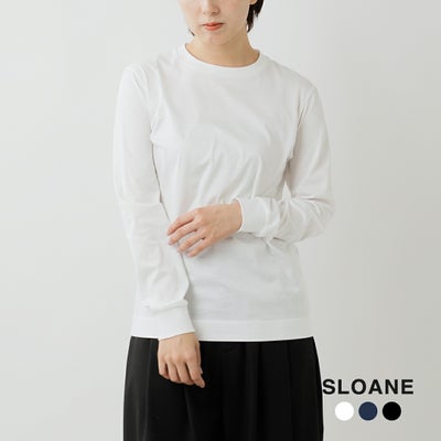 SLOANE スローン 60/2 コットン 天竺 UV 長袖 Tシャツ sl4s-t165 