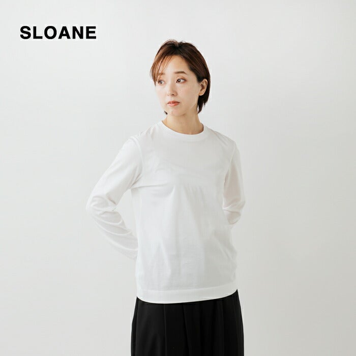 SLOANE スローン 60/2 コットン 天竺 UV 長袖 Tシャツ sl4s-t165