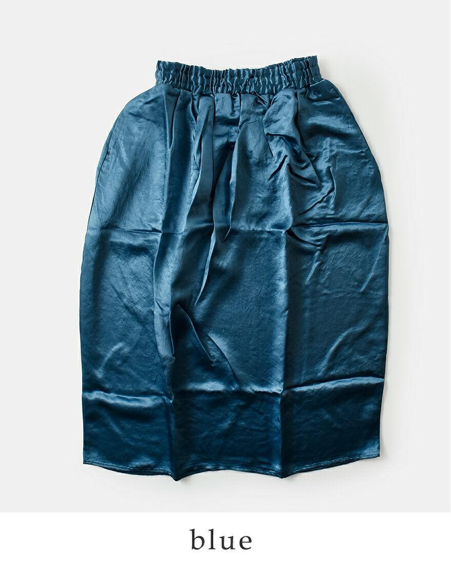 PARIS DE AOUNE パリドゥアオウネ Naia heavy satin コクーン スカート
