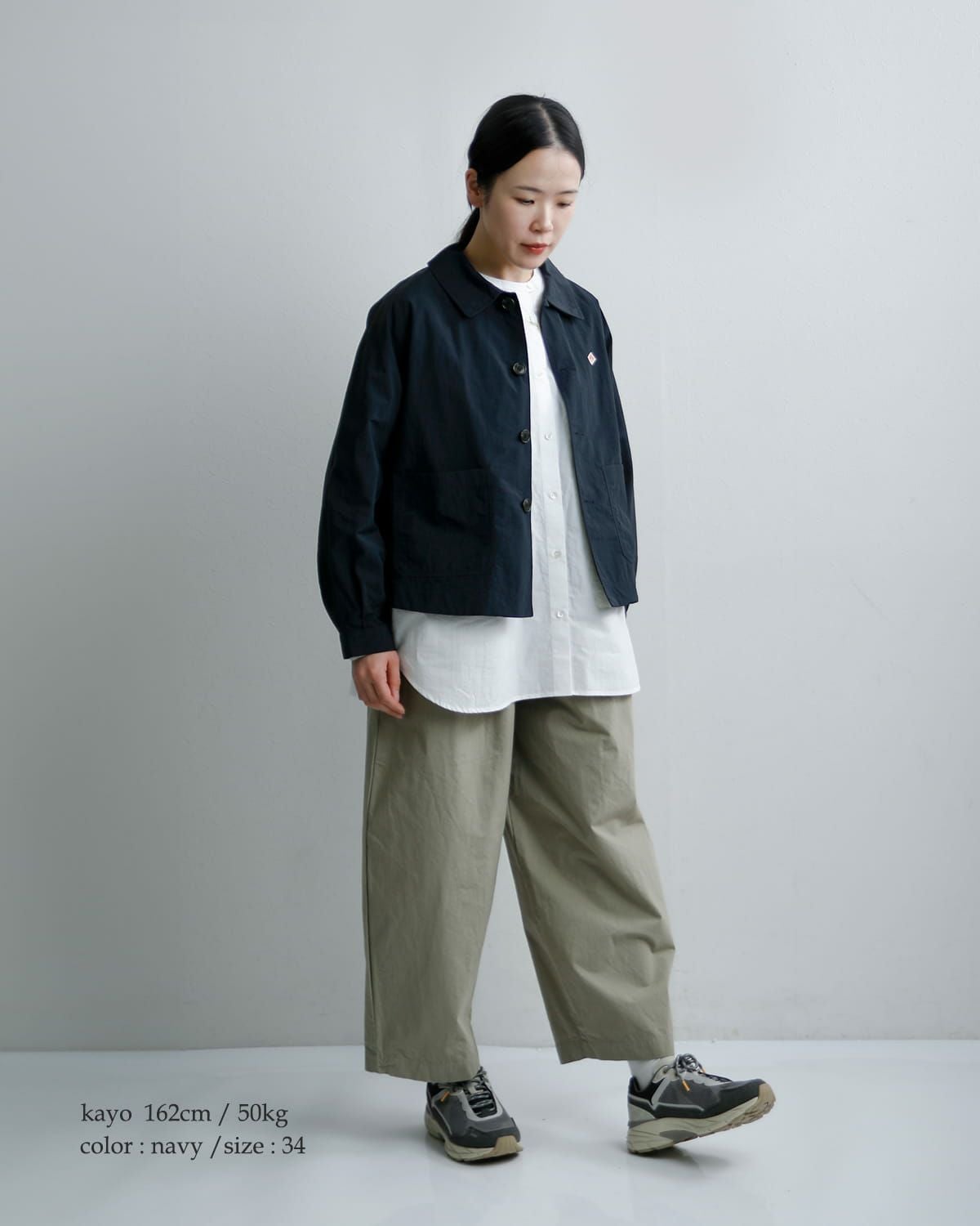 DANTON ダントン ナイロンオックス ドルマンスリーブ ジャケット dt