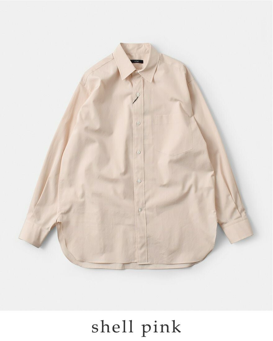 YLEVE イレーヴ コットン ブロード レギュラーカラー シャツ “COTTON
