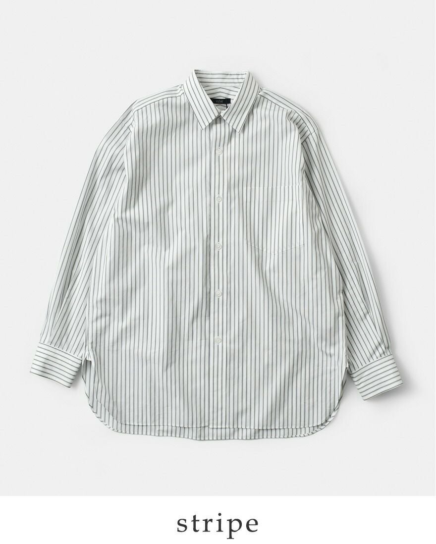 YLEVE イレーヴ コットン ブロード レギュラーカラー シャツ “COTTON