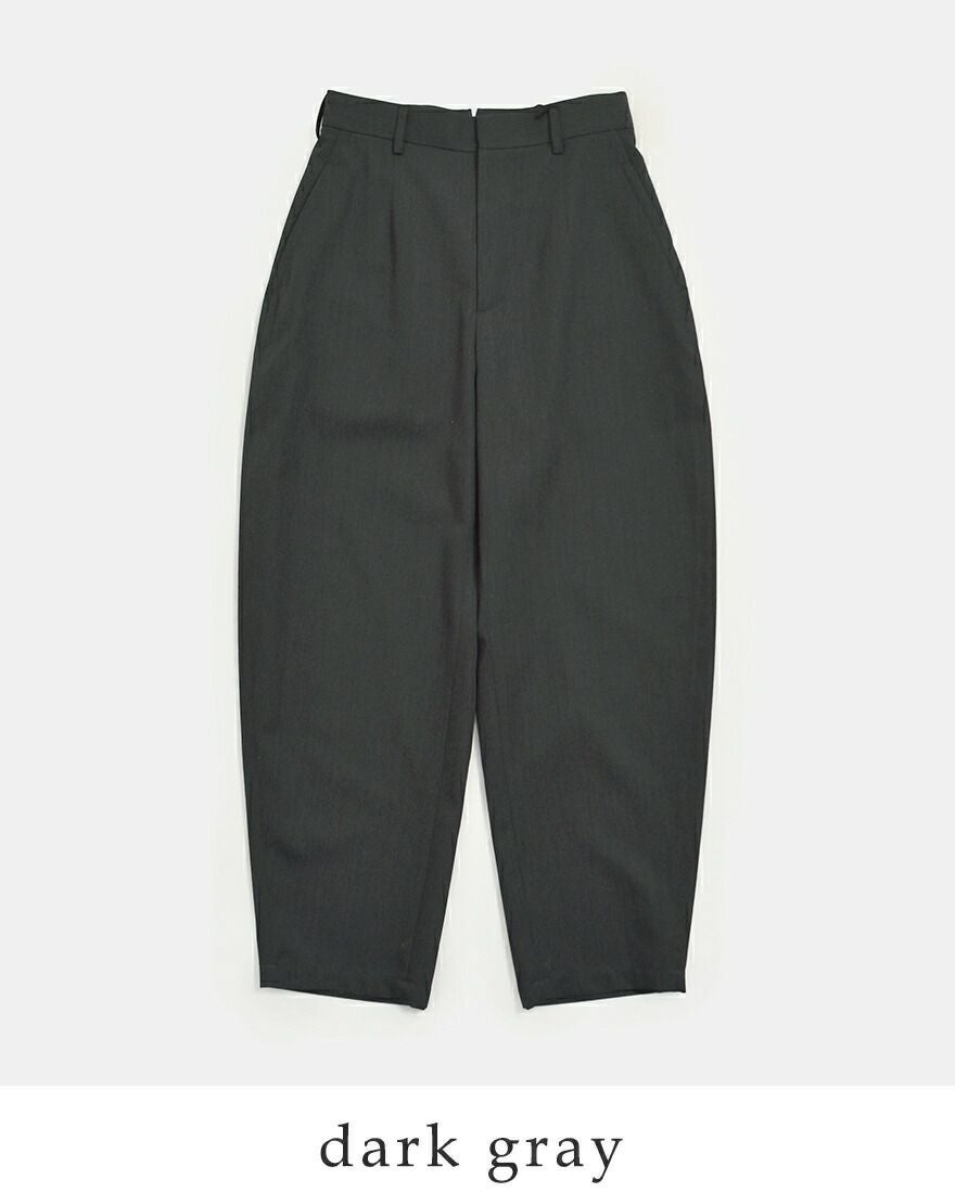 LOEFF ロエフ 高密度 ウール ギャバ ボンタン トラウザー パンツ 8814