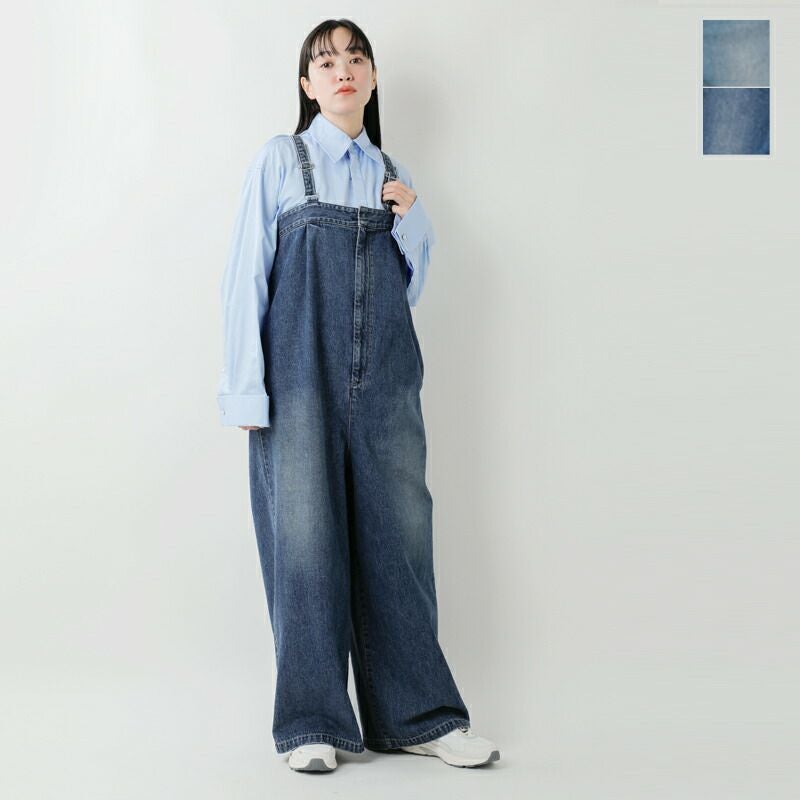 40%OFF】Johnbull ジョンブル コットン デニム タックベア サロペット