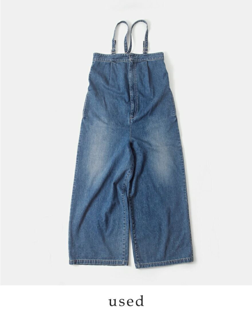 40%OFF】Johnbull ジョンブル コットン デニム タックベア サロペット