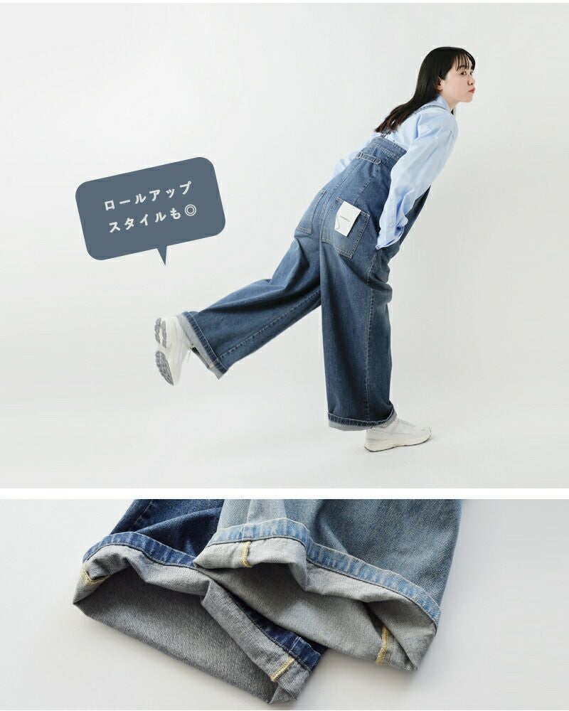 40%OFF】Johnbull ジョンブル コットン デニム タックベア サロペット