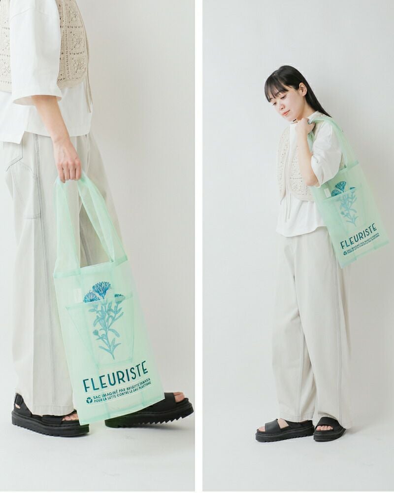BRIGITTE TANAKA ブリジットタナカ 刺繍 トートバッグ “FLEURISTE” bt