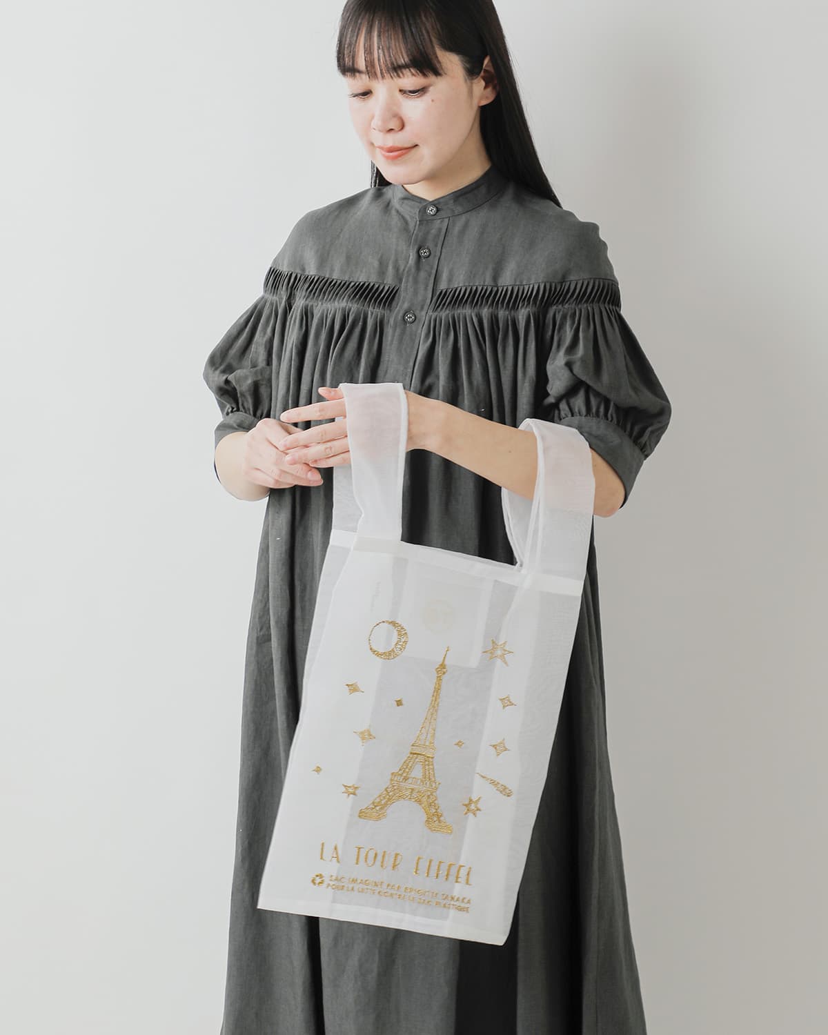 BRIGITTE TANAKA ブリジットタナカ 刺繍 トートバッグ PARIS TOUR
