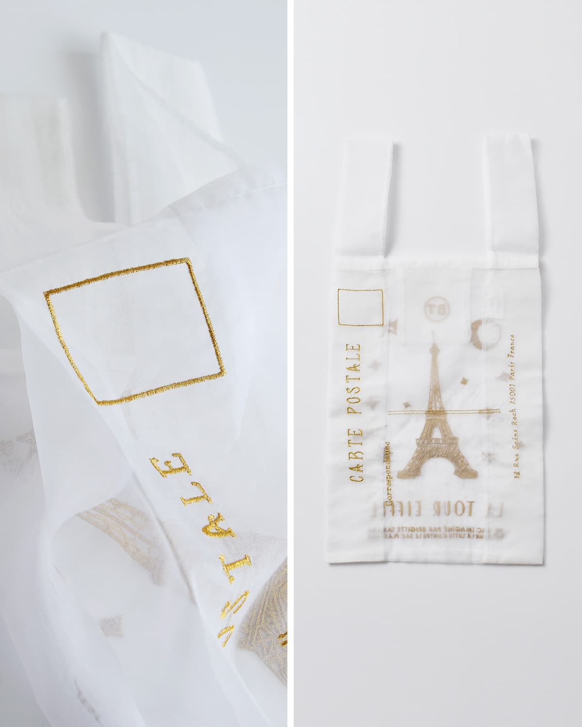 BRIGITTE TANAKA ブリジットタナカ 刺繍 トートバッグ PARIS TOUR