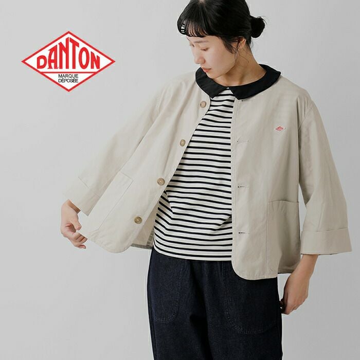 DANTON ダントン コットンリネン ウェザーワッシャー カラーレス