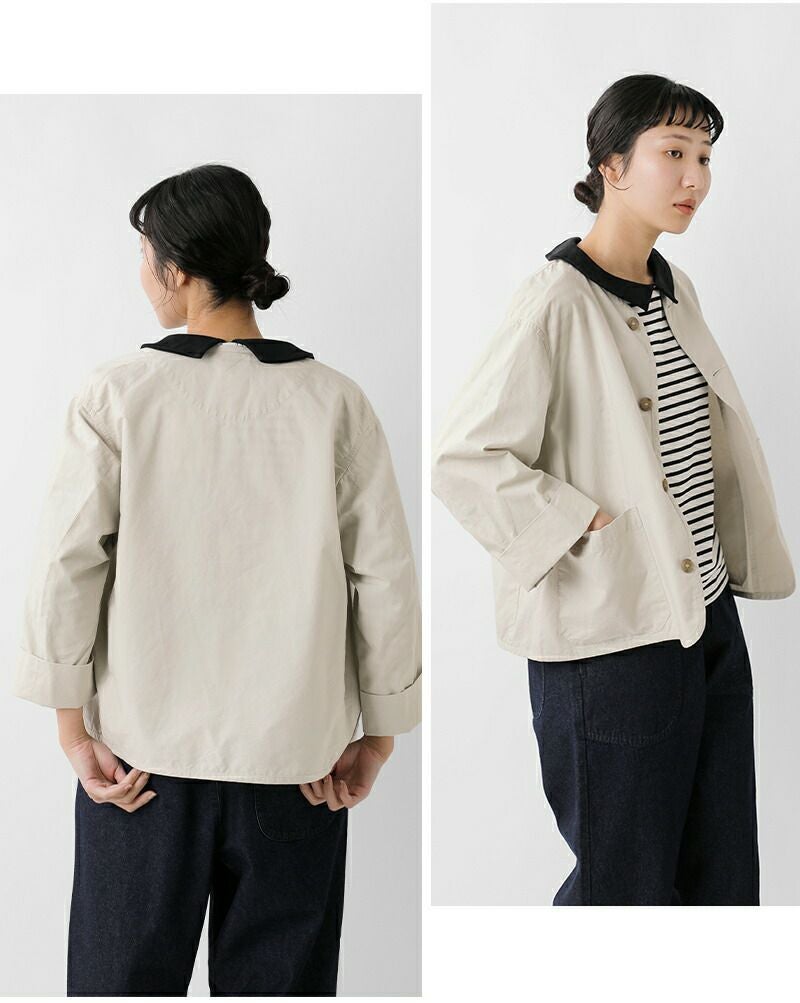 DANTON ダントン コットンリネン ウェザーワッシャー カラーレス