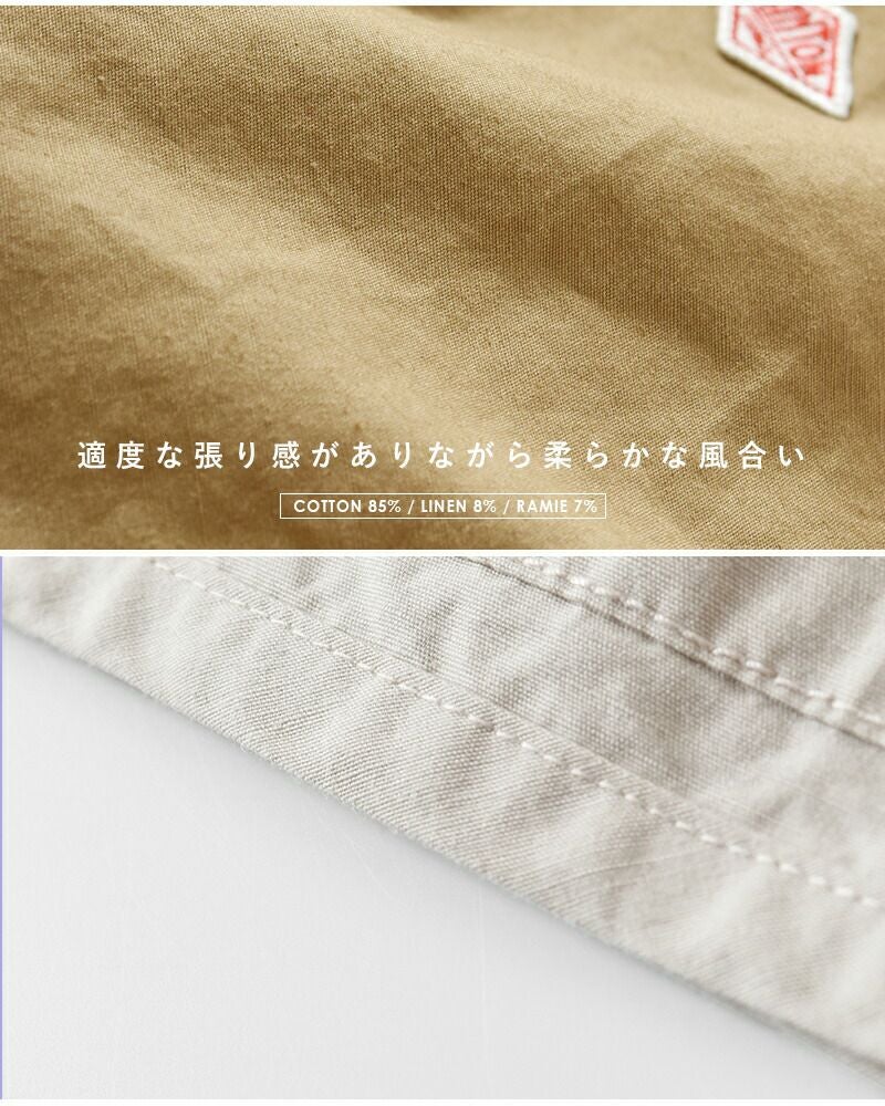 20%OFF】DANTON ダントン コットンリネン ウェザーワッシャー カラー