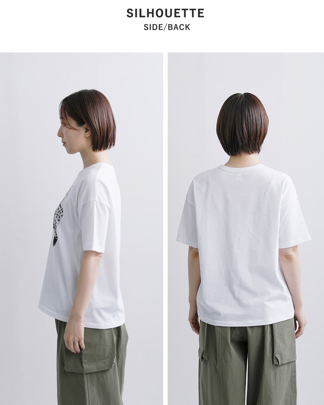 g グラム コットン 天竺 プリント Tシャツ “COMMENT / ALPHABET
