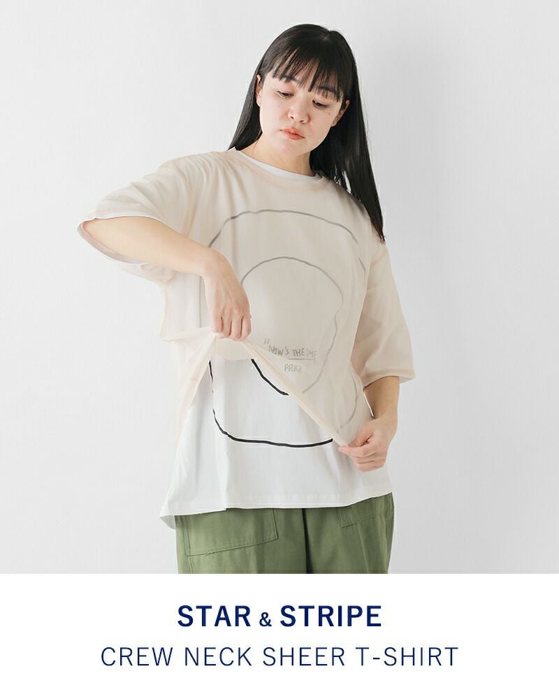 ゆうパケット選択可】STAR&STRIPE スターアンドストライプ クルー