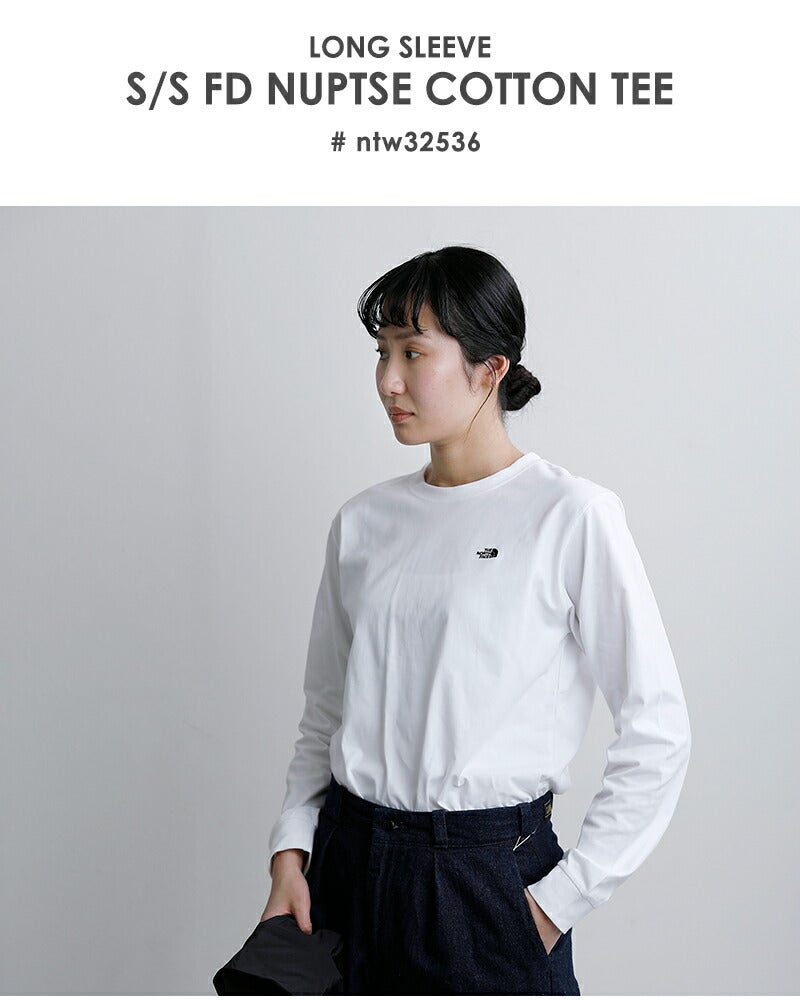 THE NORTH FACE ロングスリーブ フラッシュドライ ヌプシ コットン T