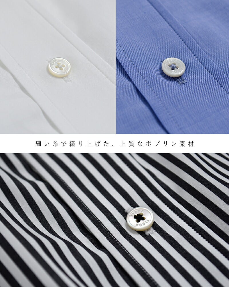 美品 ティッカ TICCA コットン スクエア ビッグ シャツ ブラウス ♪8 TICCA | コットン スクエアビッグシャツ WOMEN（シャツ/ブラウス