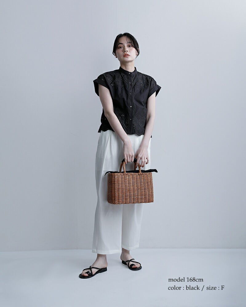 【TICCA】バックレースアップフレンチシャツ TICCA(ティッカ)｜レースフレンチシャツ/ホワイト の通販｜ELLESHOP