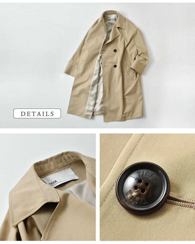 TICCA ティッカ コットン テント トレンチコート tbfs-161 レディース