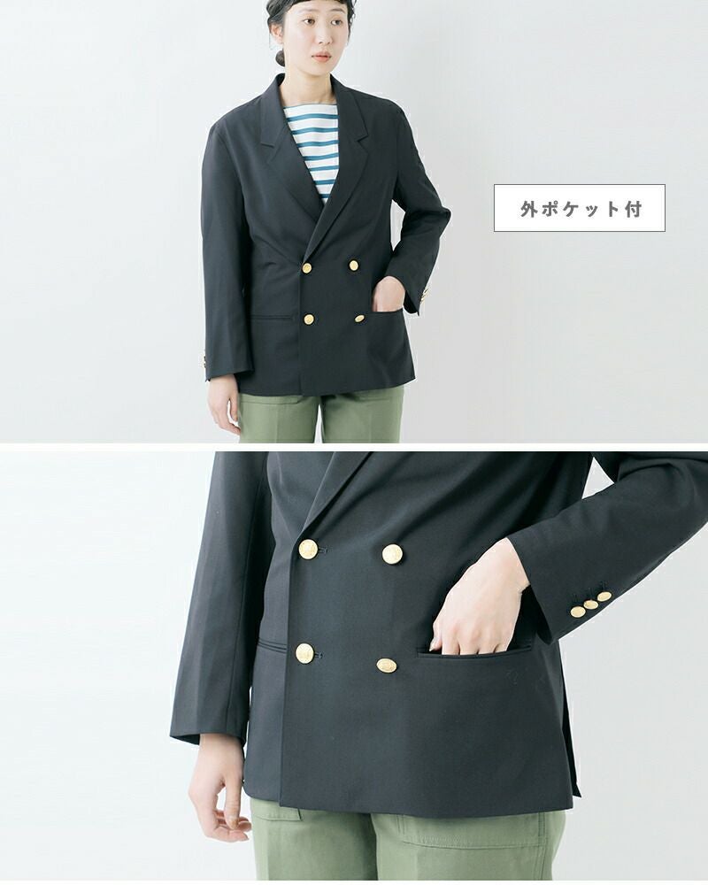 Gymphlex ジムフレックス ウールミックス ダブルブレスト ジャケット