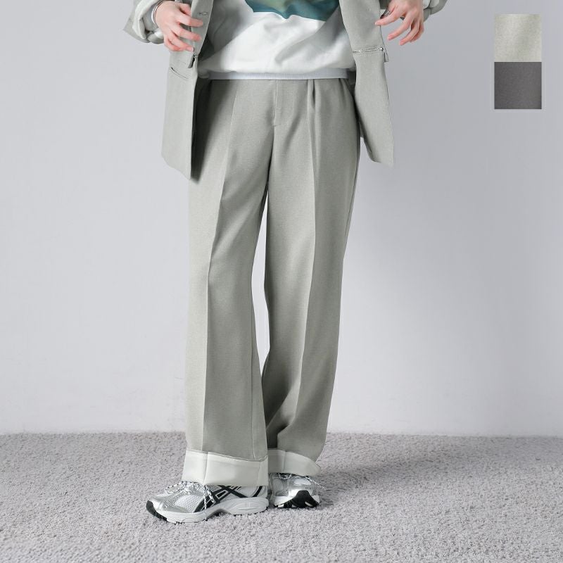 70%OFF】MANOF マノフ バイカラー ヘム パンツ 88110-7032-kk