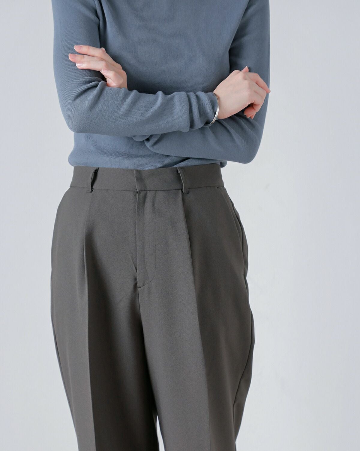 3こ1】【70%OFF】MANOF マノフ バイカラー ヘム パンツ 88110-7032-kk