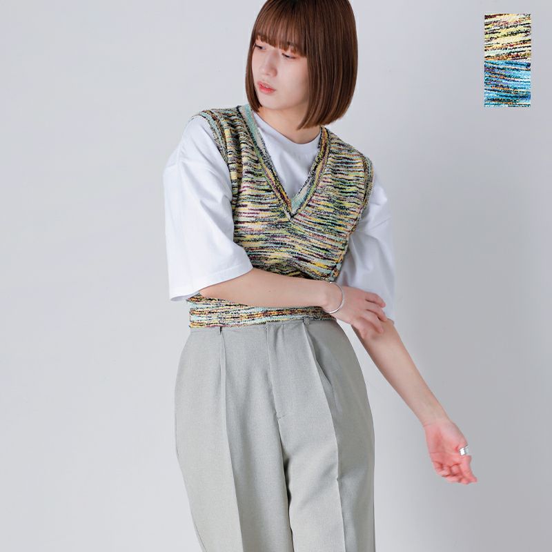 60%OFF】JUN MIKAMI ジュンミカミ コンフェッティヤーン ベスト jm