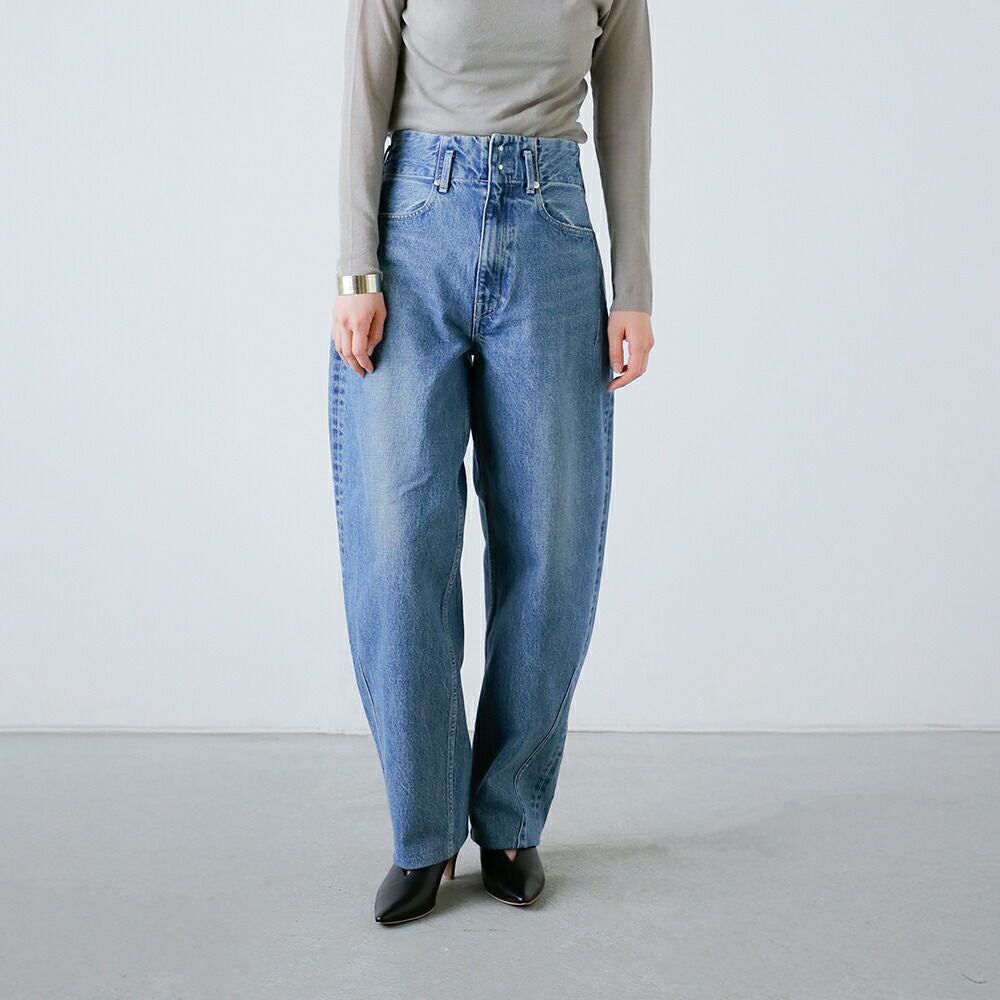 TANAKA タナカ コットン テーパード デニム スーパーハイライズ