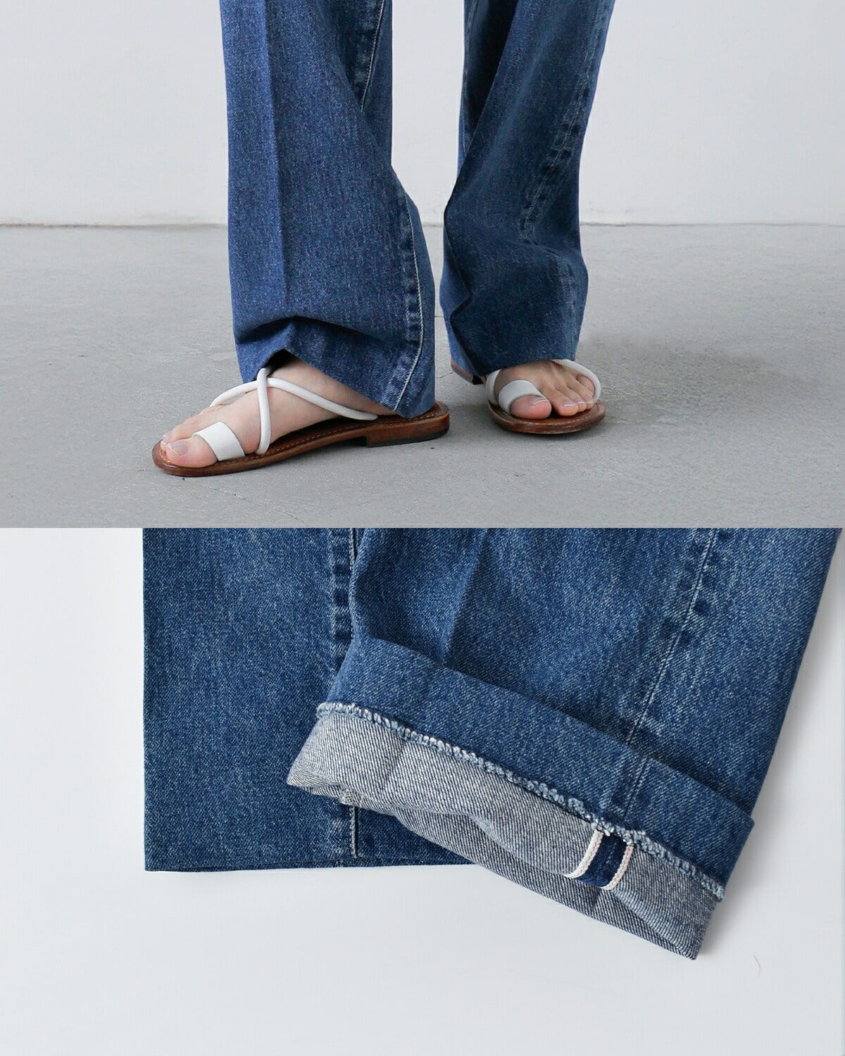 60%OFF】TANAKA タナカ コットン セルビッチ デニム ハイライズ
