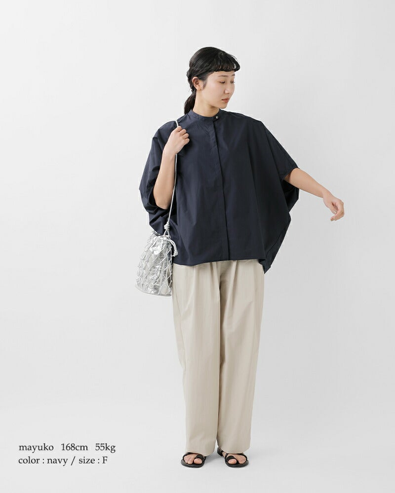 MARC JACOBS  コクーンシルエット　ストライプ スタンドカラーシャツ MARC BY MARC JACOBS - MARC JACOBS コクーンシルエット ストライプ
