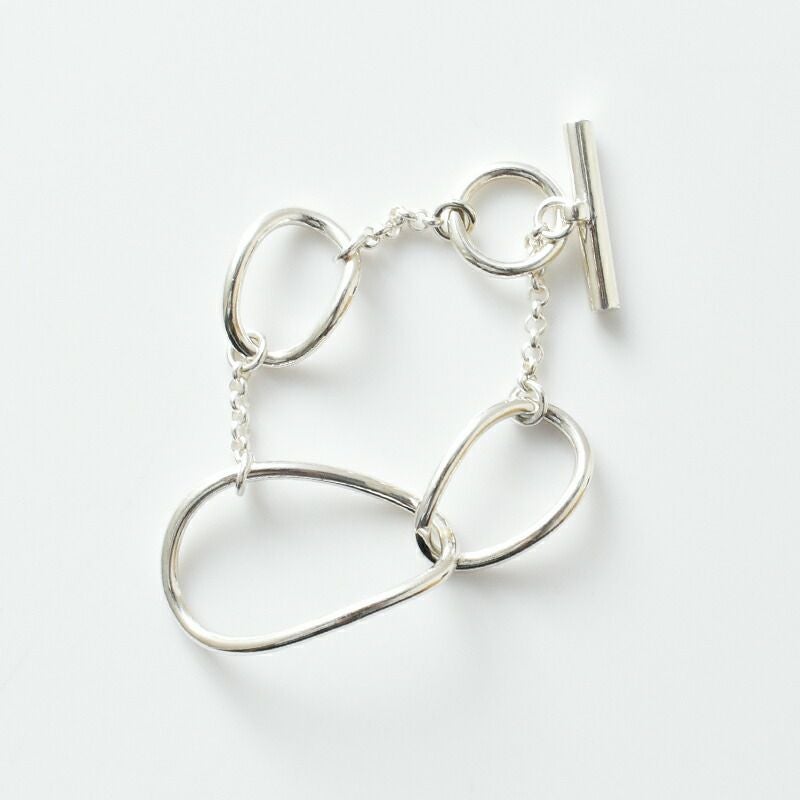 JAMIRAY ジャミレイ ライン スカルプチャー シルバー バングル “LINE