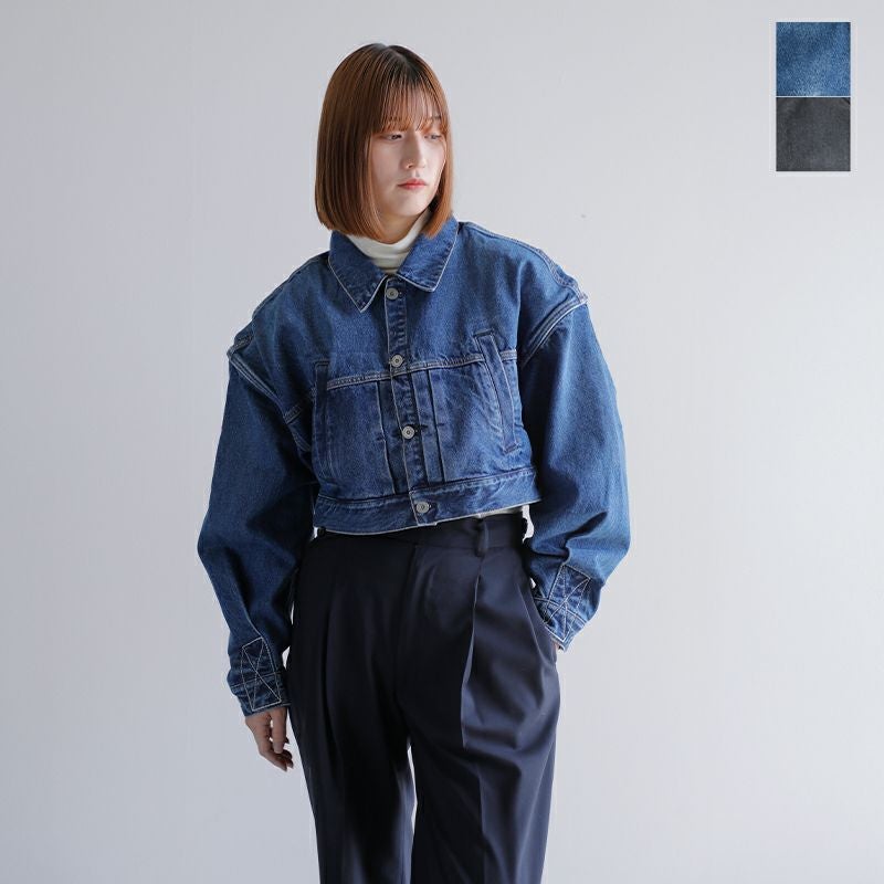 KURO クロ ショート デニム ジャケット “POWER SHOULDER SHORT DENIM