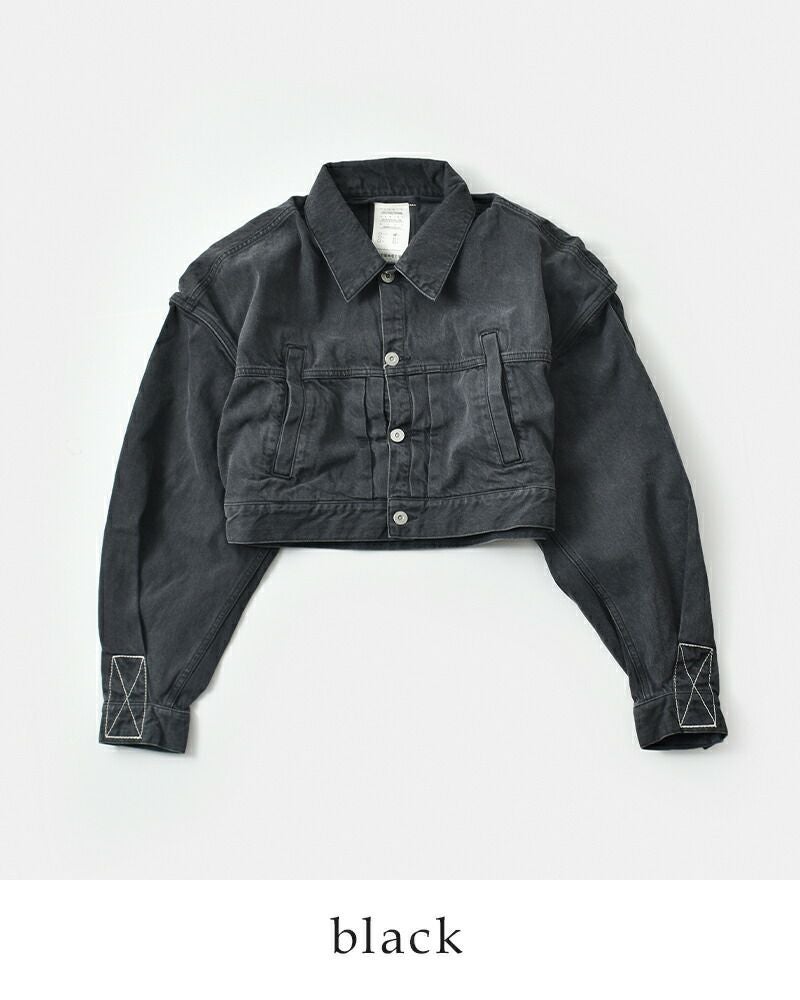 KURO クロ ショート デニム ジャケット “POWER SHOULDER SHORT DENIM
