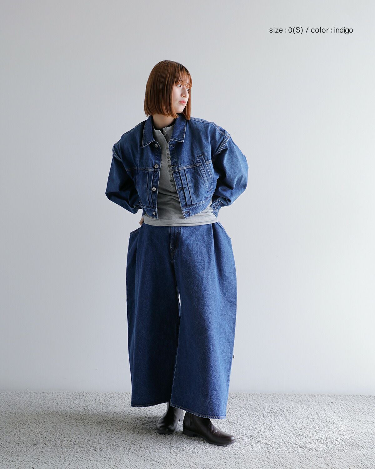 KURO クロ ショート デニム ジャケット “POWER SHOULDER SHORT DENIM