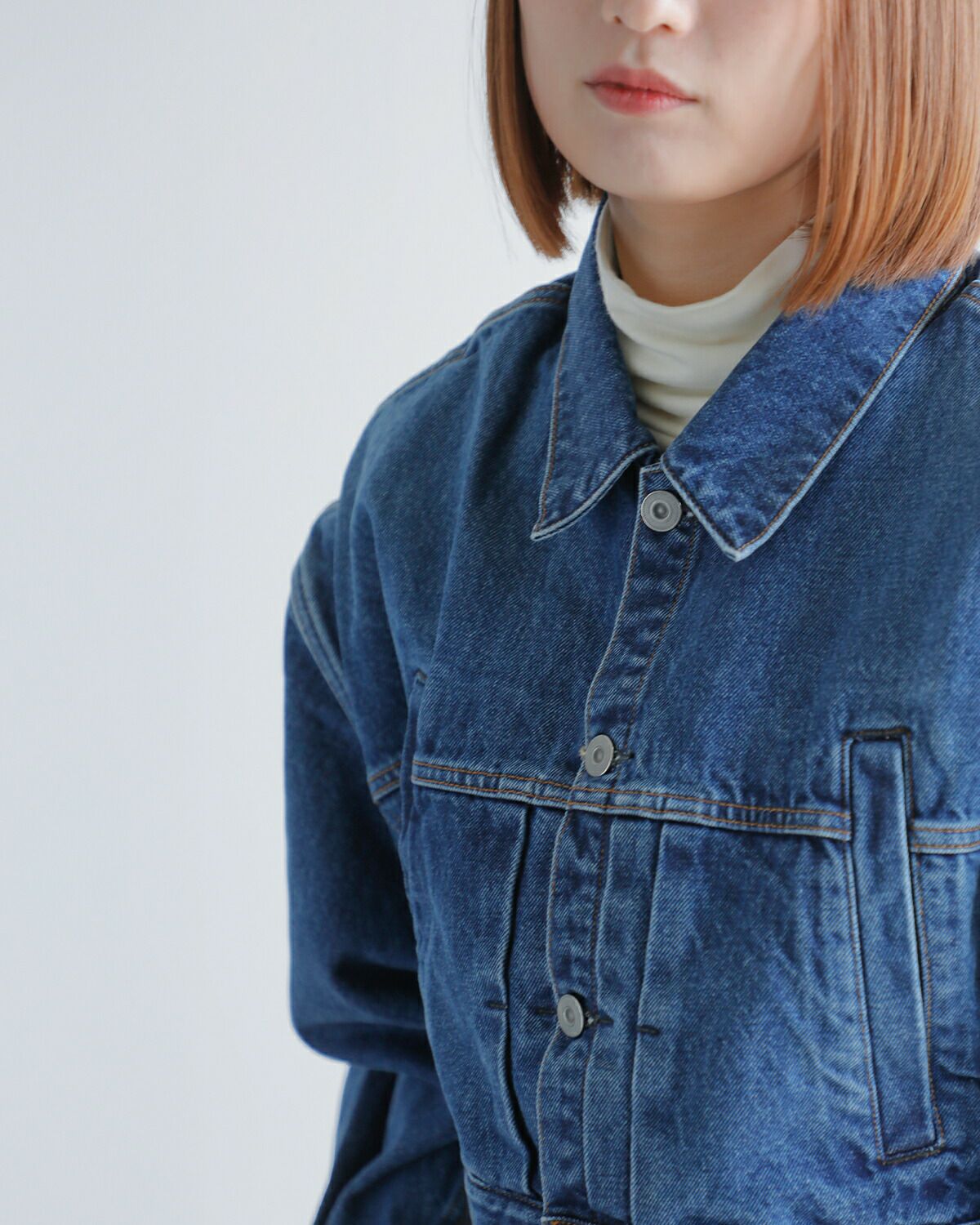 KURO クロ ショート デニム ジャケット “POWER SHOULDER SHORT DENIM
