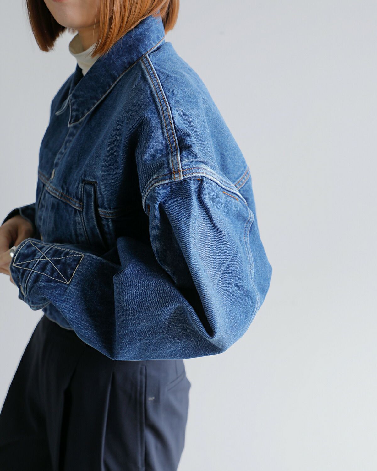 KURO クロ ショート デニム ジャケット “POWER SHOULDER SHORT DENIM