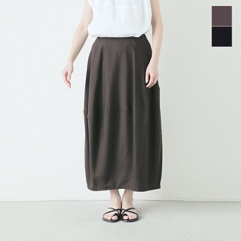60%OFF】YLEVE イレーヴ バレルシルエット テンセル スカート “TENCEL