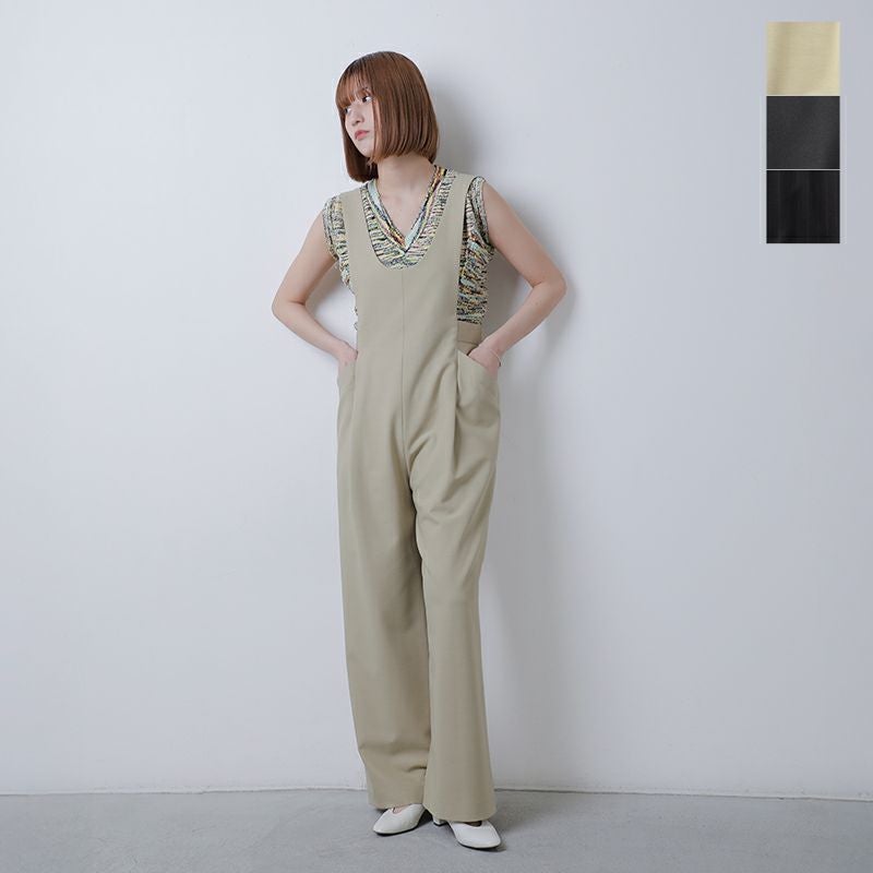 60%OFF】CLANE クラネ ディープ Uネック サロペット 18112-5122-kk