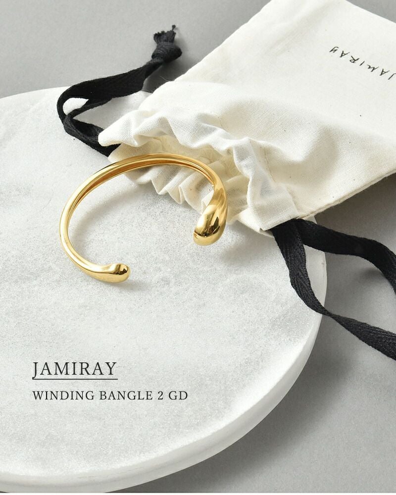 JAMIRAY ジャミレイ ワインディング ゴールド バングル “WINDING