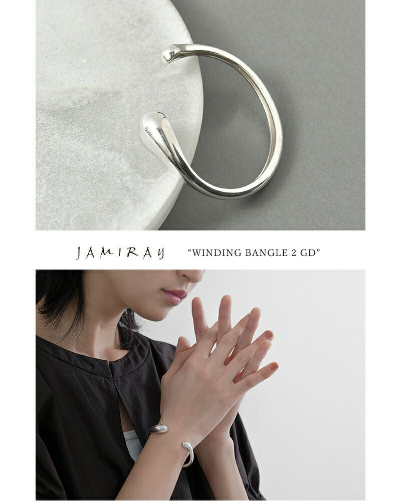 JAMIRAY ジャミレイ ワインディング ゴールド バングル “WINDING