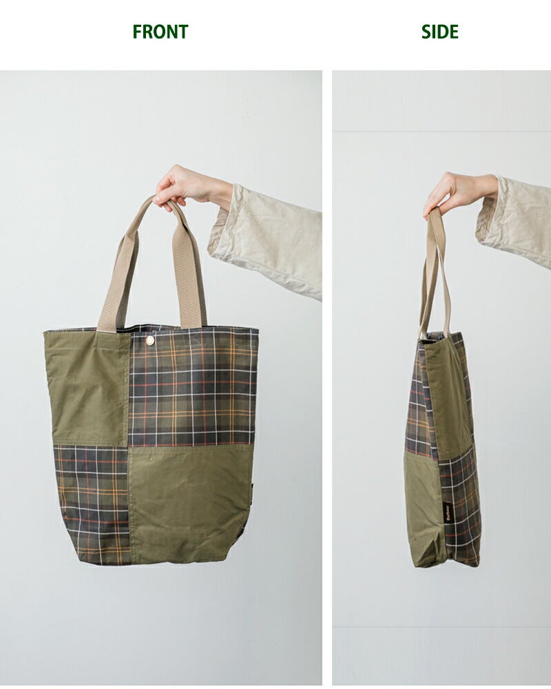 Barbour バブアー トランスポート パッチワーク トートバッグ