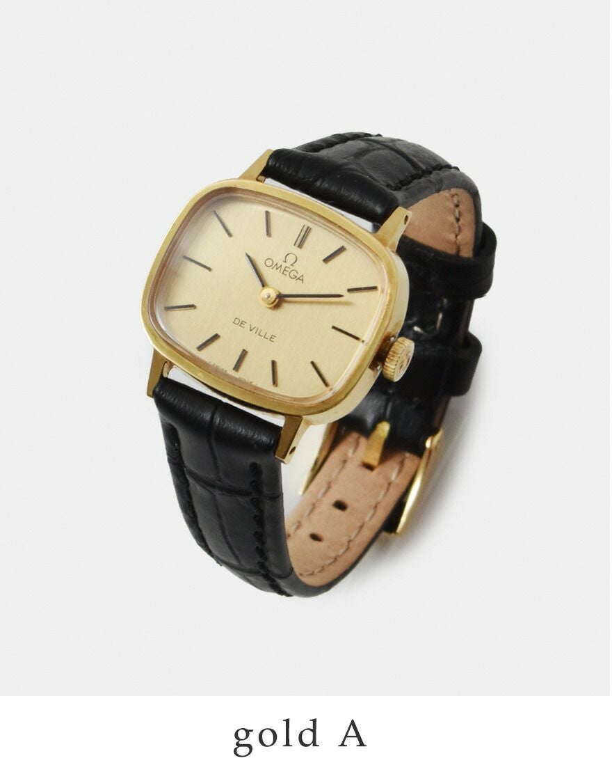OMEGA オメガ カウレザー ベルト ヴィンテージ ウォッチ ks-629-827-ms