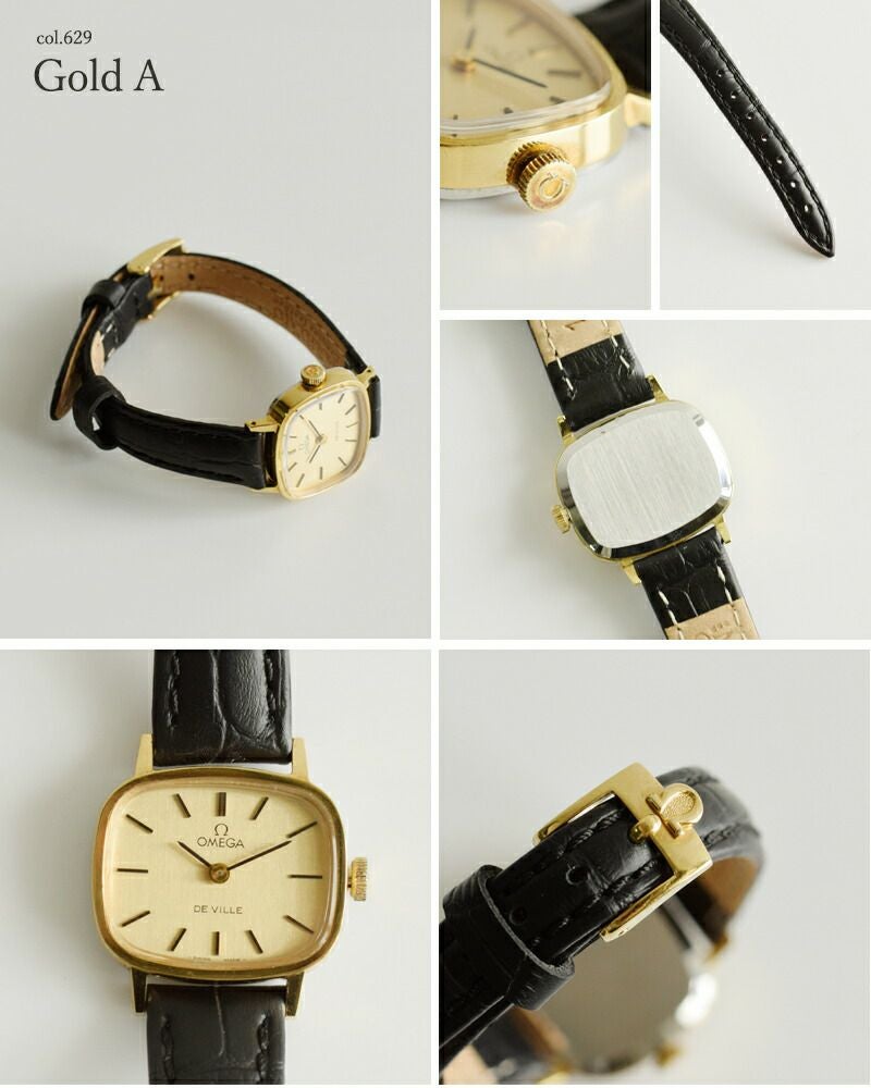 OMEGA オメガ カウレザー ベルト ヴィンテージ ウォッチ ks-629-827-ms